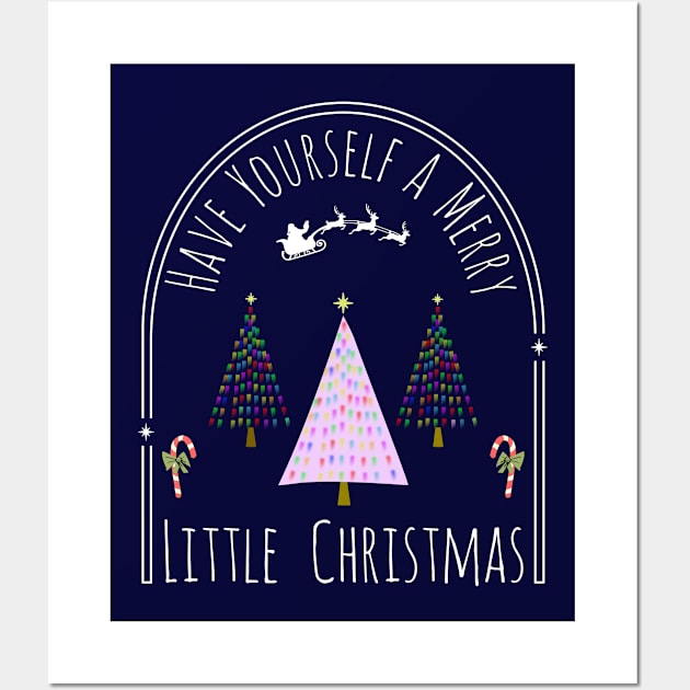 Have Yourself a Merry Little Christmas Wall Art by Blended Designs